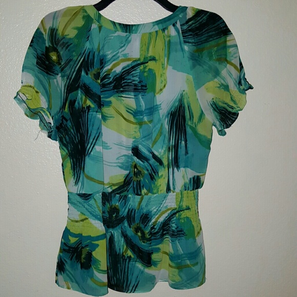 Worthington Sheer Top Blouse with liner - Picture 3 of 4